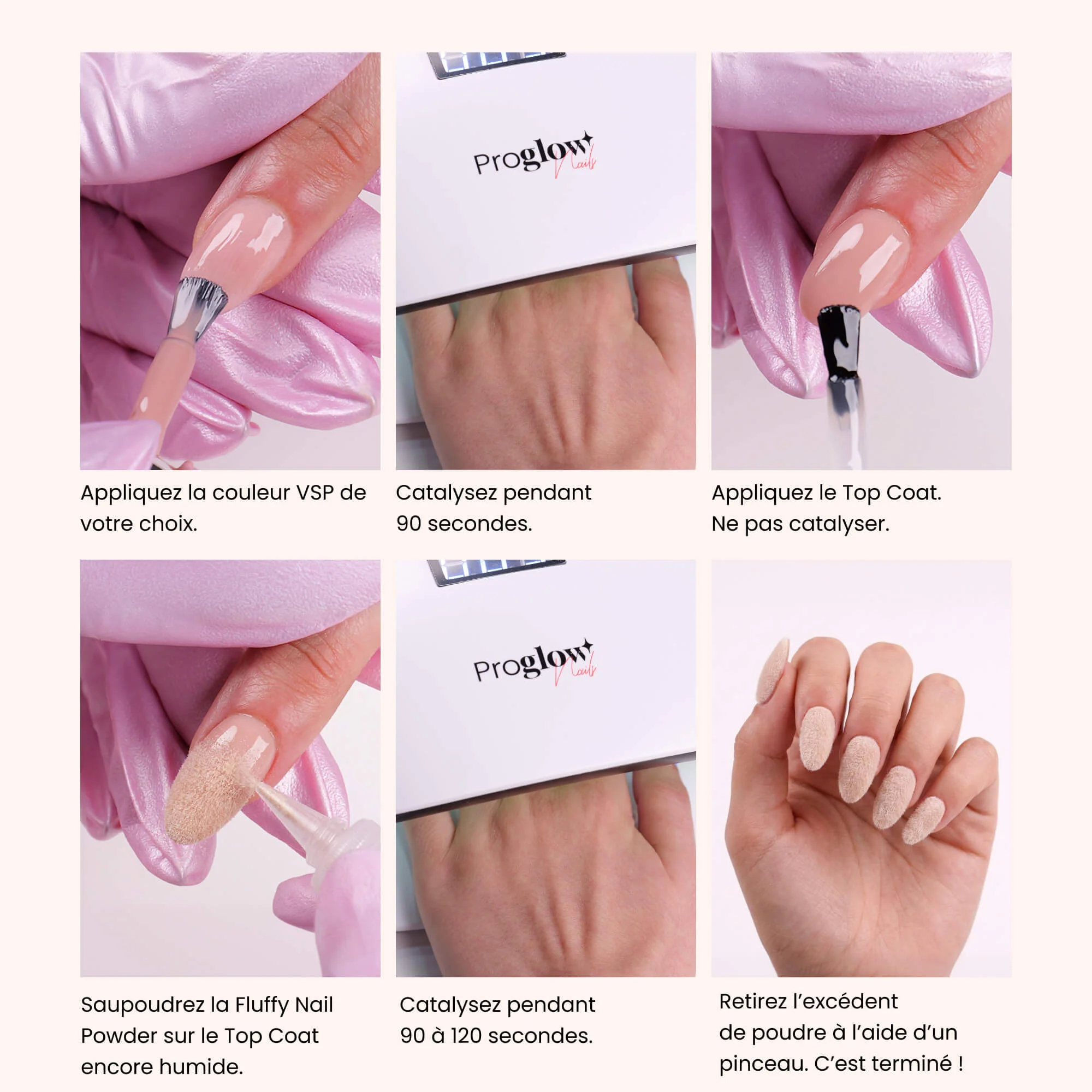 Fluffy Nail Powder Beige - Image 3
