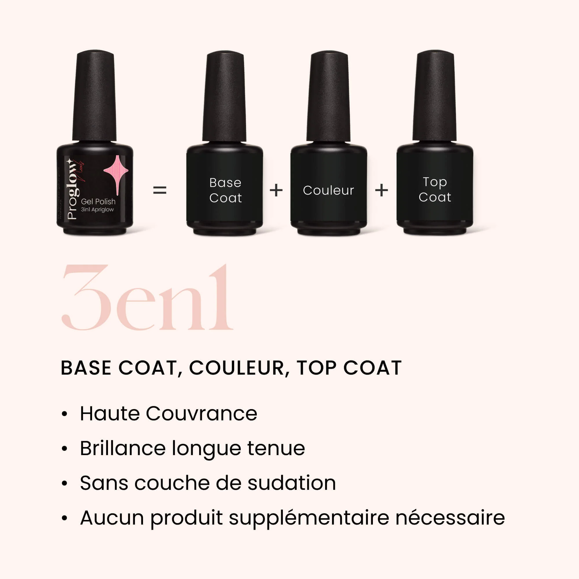 Gel Polish VSP 3in1 No Wipe Apriglow - Image 3