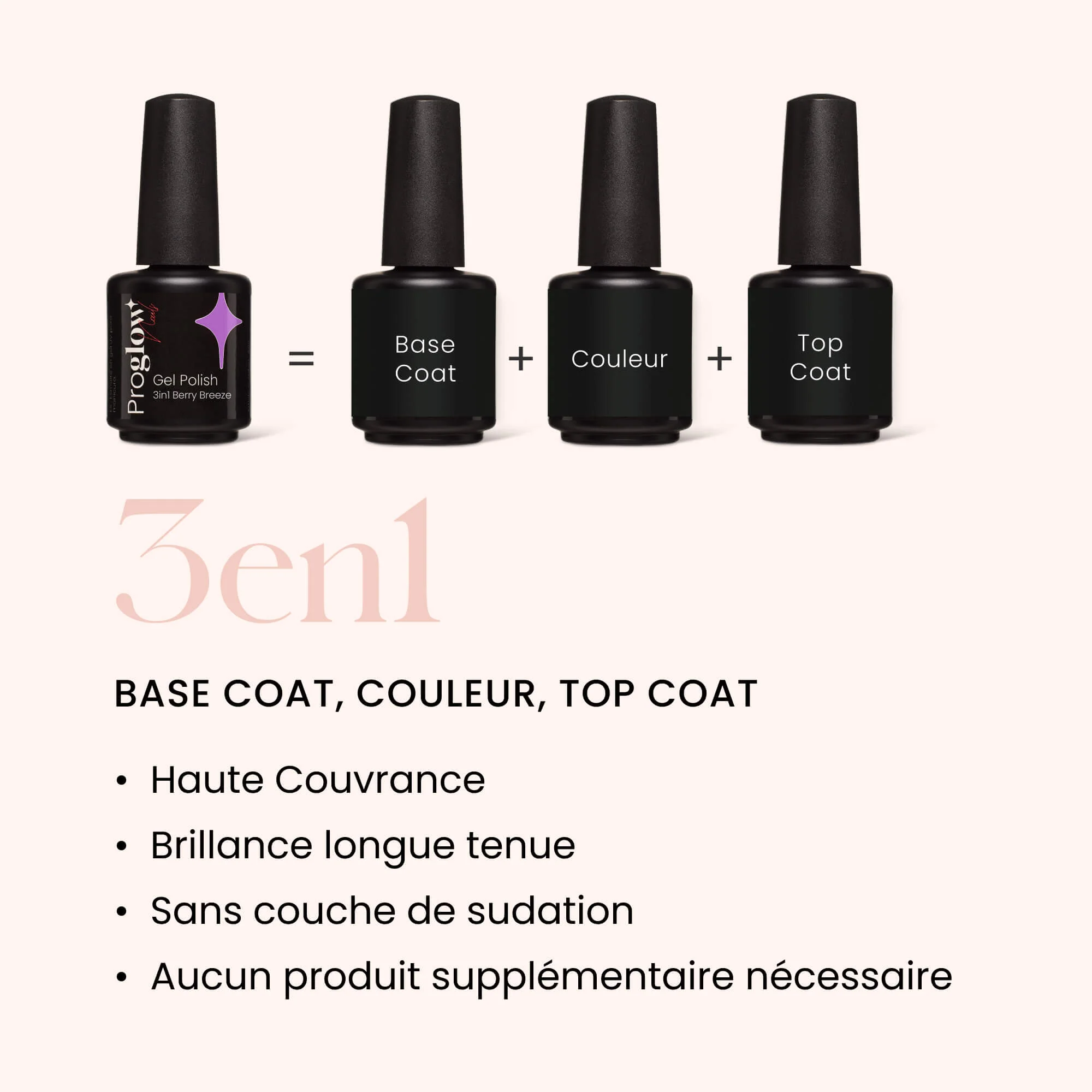 Gel Polish VSP 3in1 No Wipe Berry Breeze - Image 4