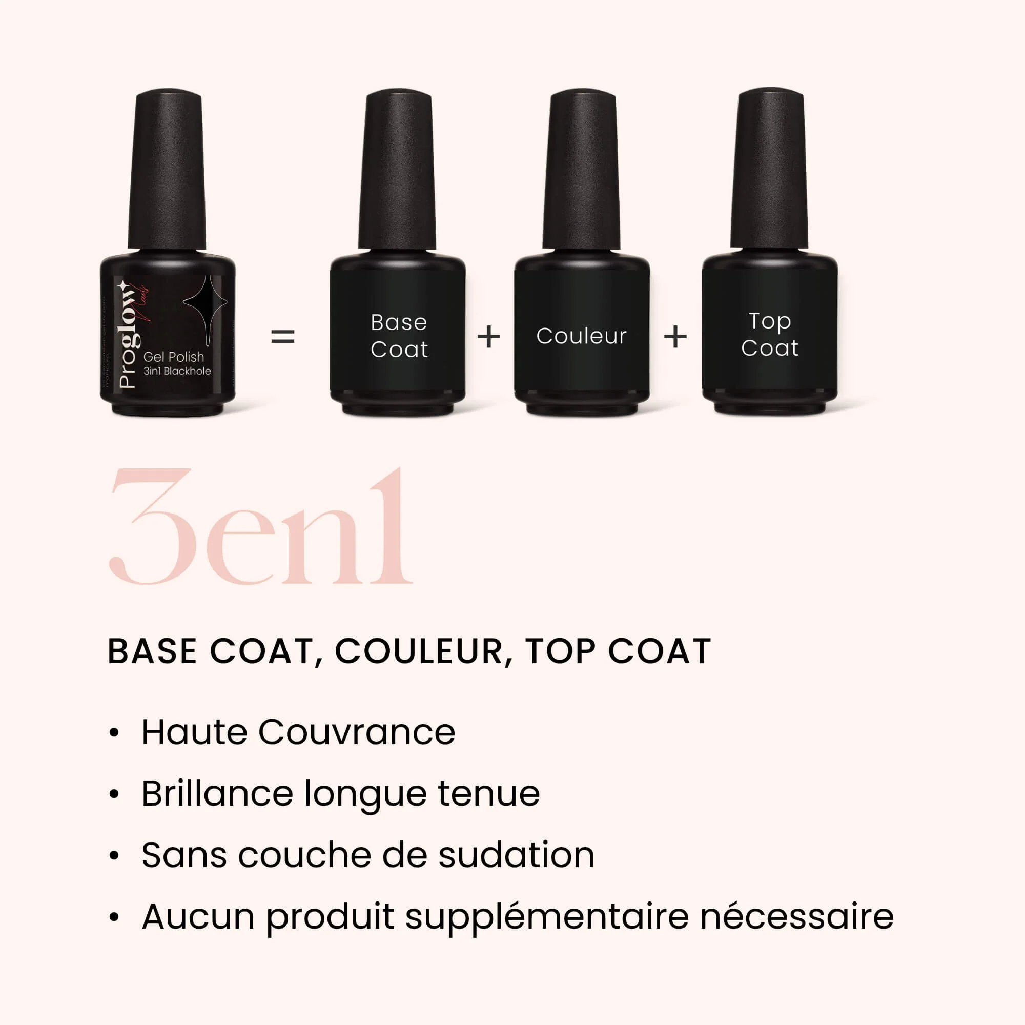 Gel Polish VSP 3in1 No Wipe Blackhole - Image 4