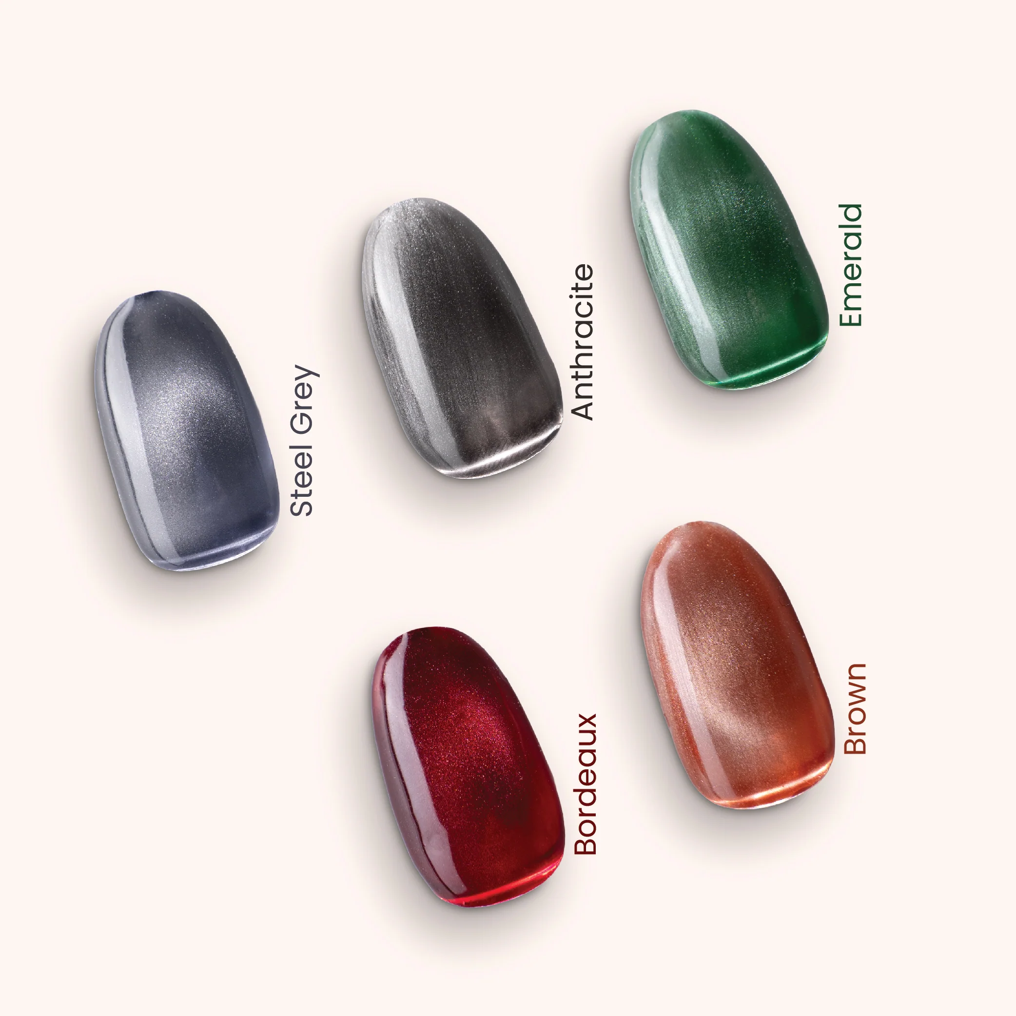 Gel Polish VSP Crystal Cat Eye Anthracite - Image 3