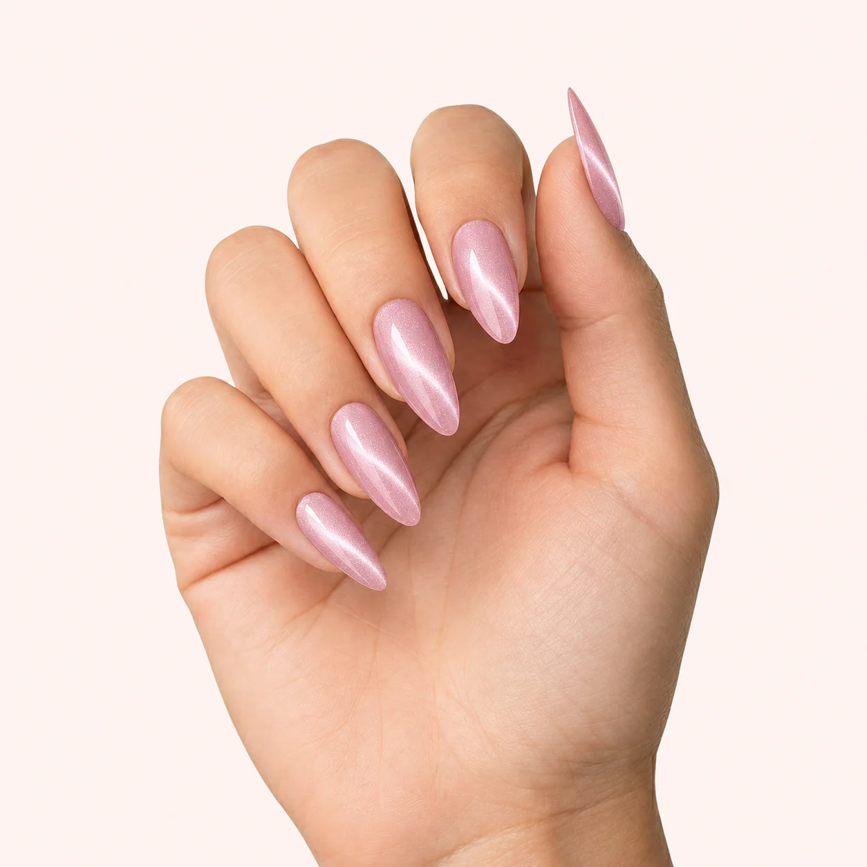 Gel Polish VSP Soft Pastel Cat Eye Almond - Image 3