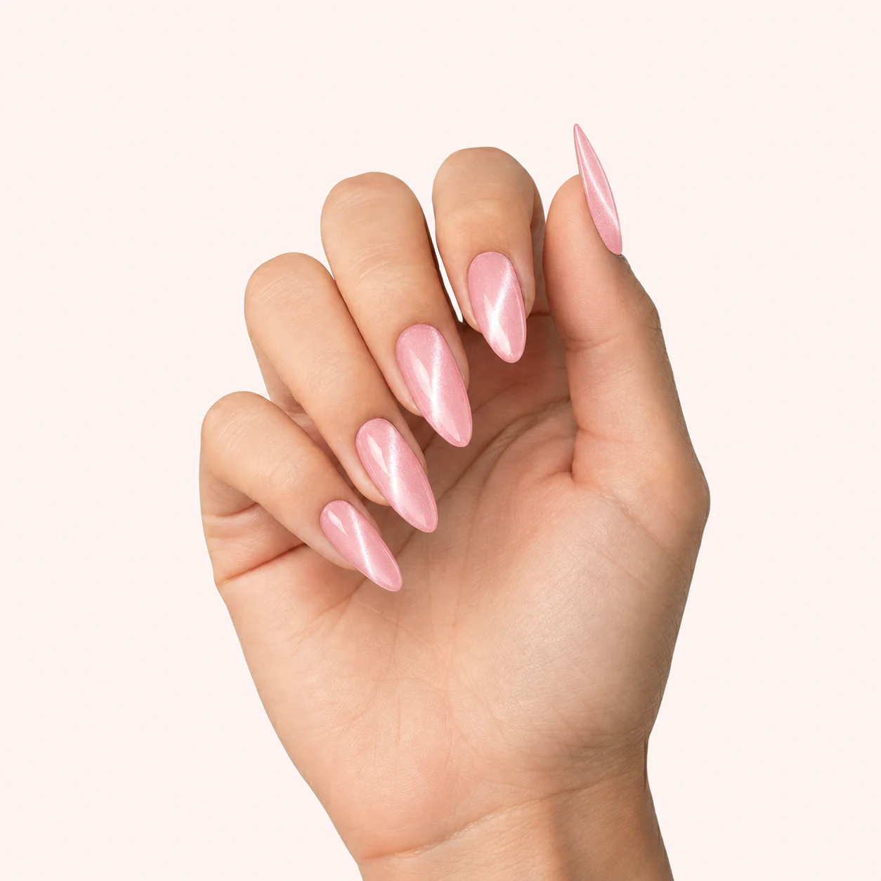 Gel Polish VSP Soft Pastel Cat Eye Salmon - Image 3