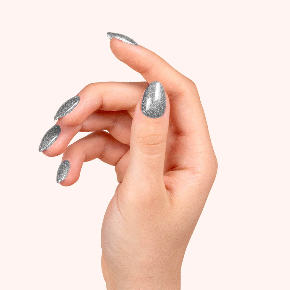 Gel Polish VSP Silver Glitter Star - Image 3