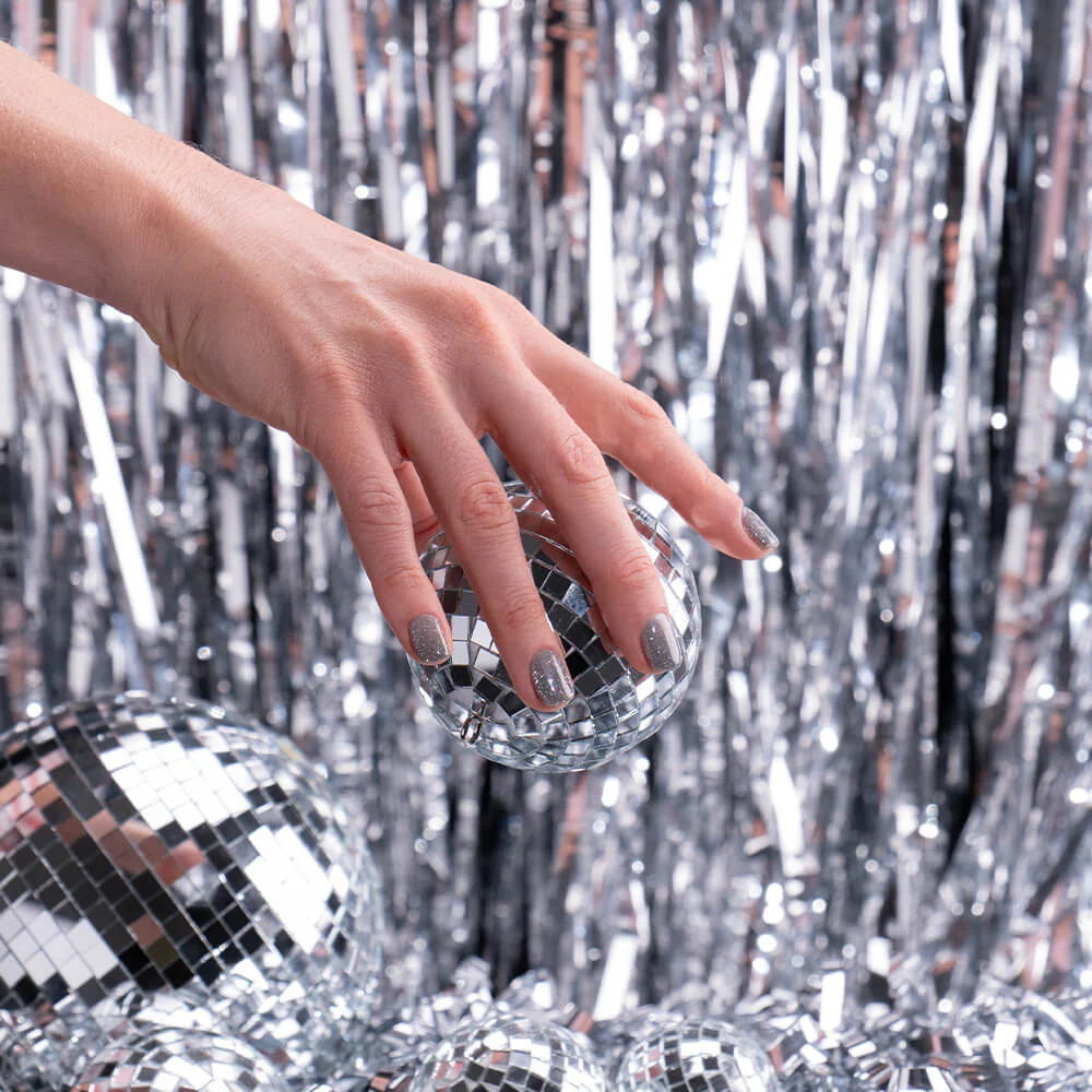 Gel Polish VSP Silver Glitter Star - Image 4