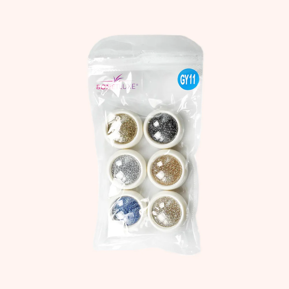 Kit de paillettes GY-11 - 6 couleurs - Image 2