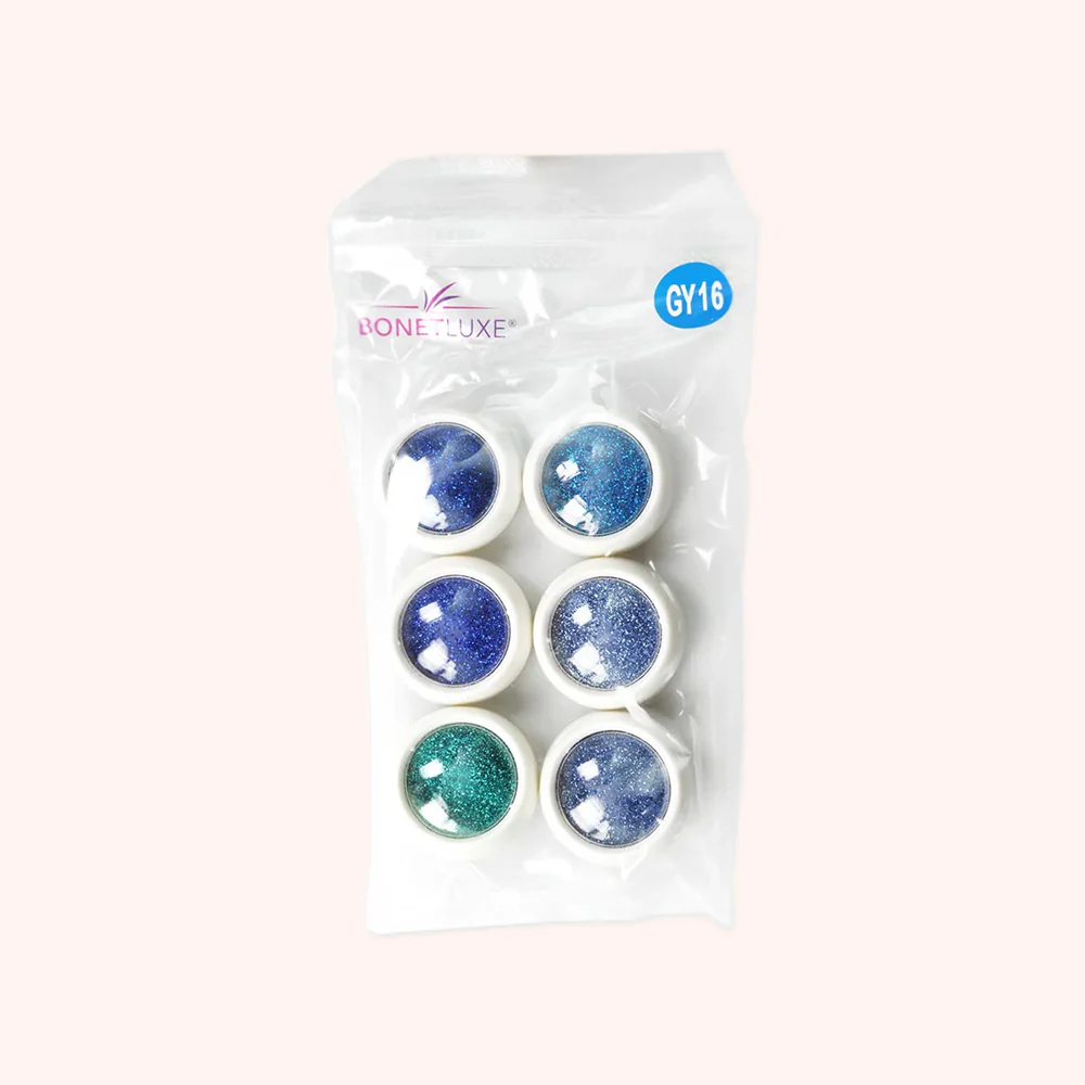 Kit de paillettes GY-16 - 6 couleurs - Image 2