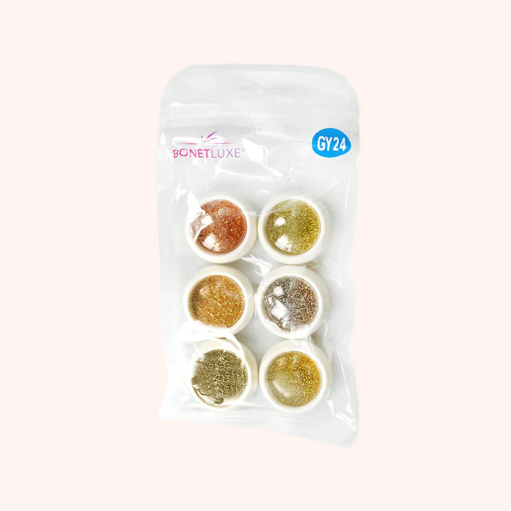 Kit de paillettes GY-24 - 6 couleurs - Image 2