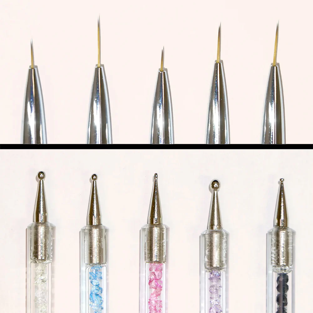 Nail Art Dotting Tools/Brush set 5 pièces - Image 2