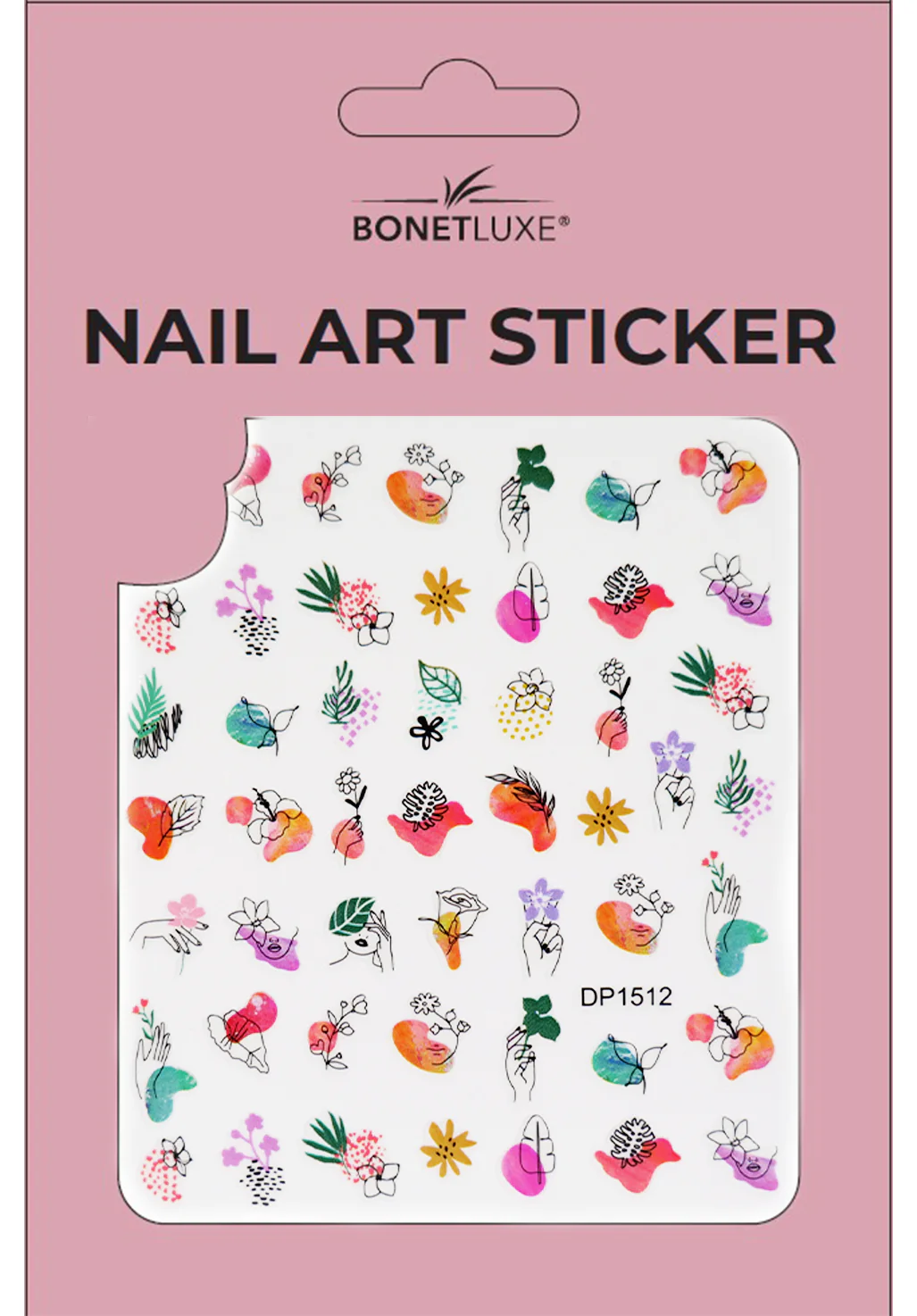Nail Sticker Abstract Flowers 1 - Image 2