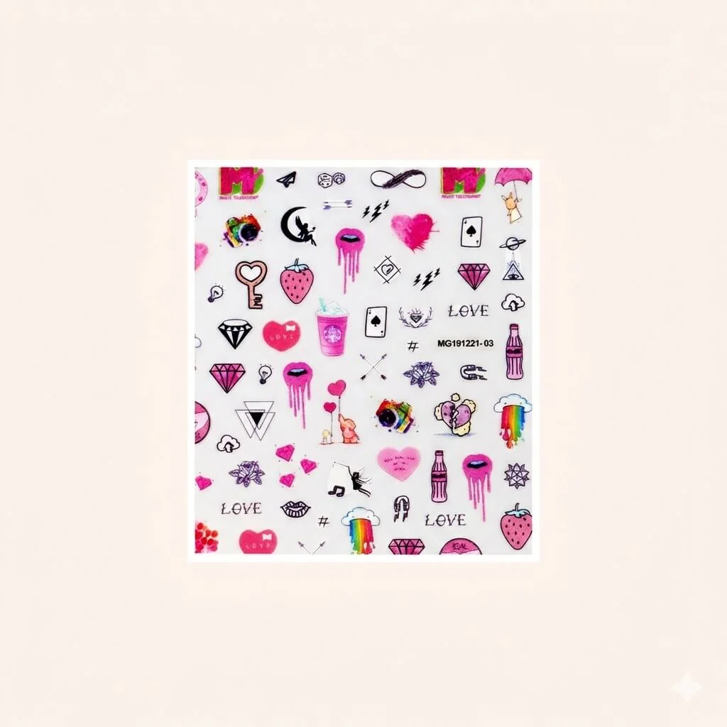 Nail Sticker Comic 1