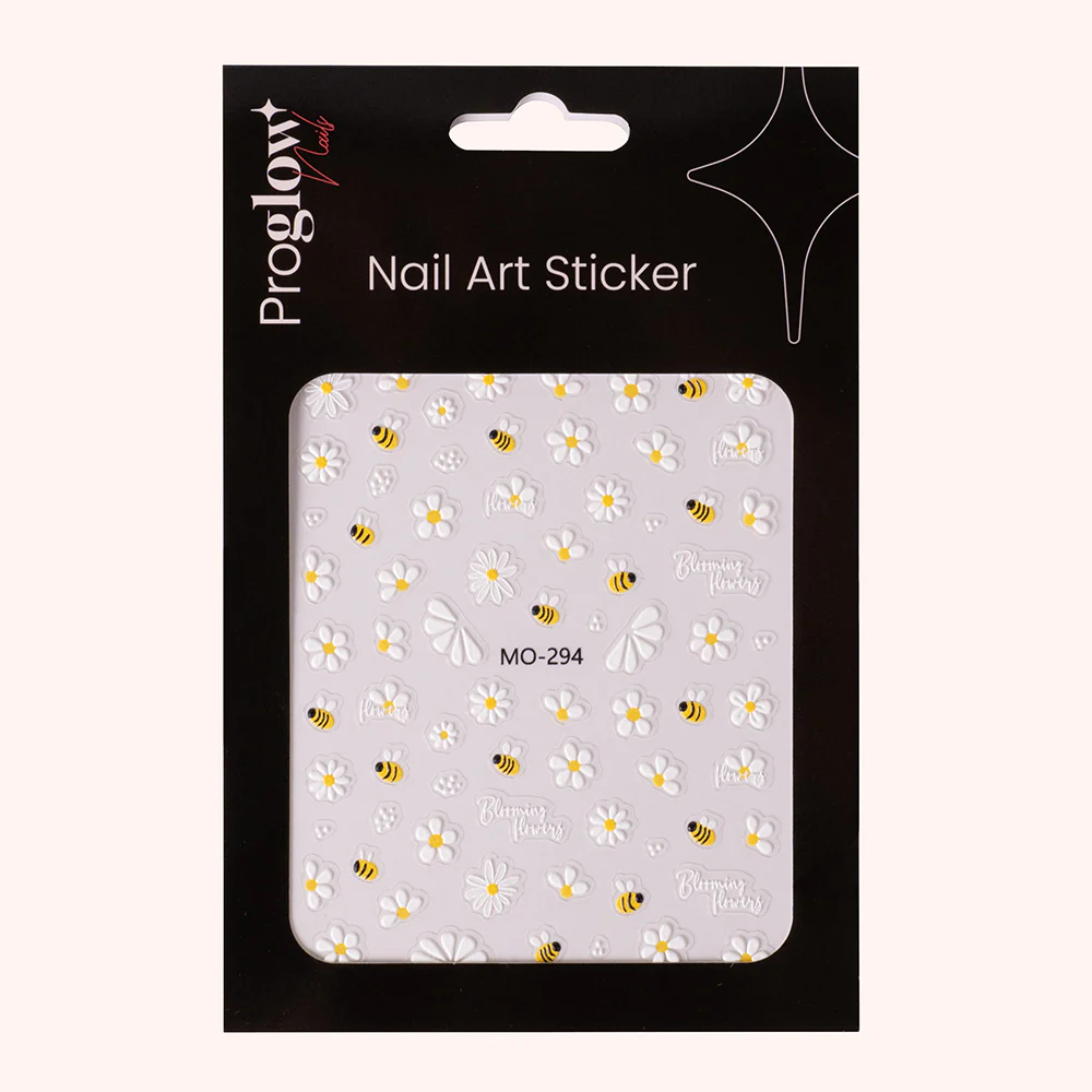 Nail Sticker Flower & Bee