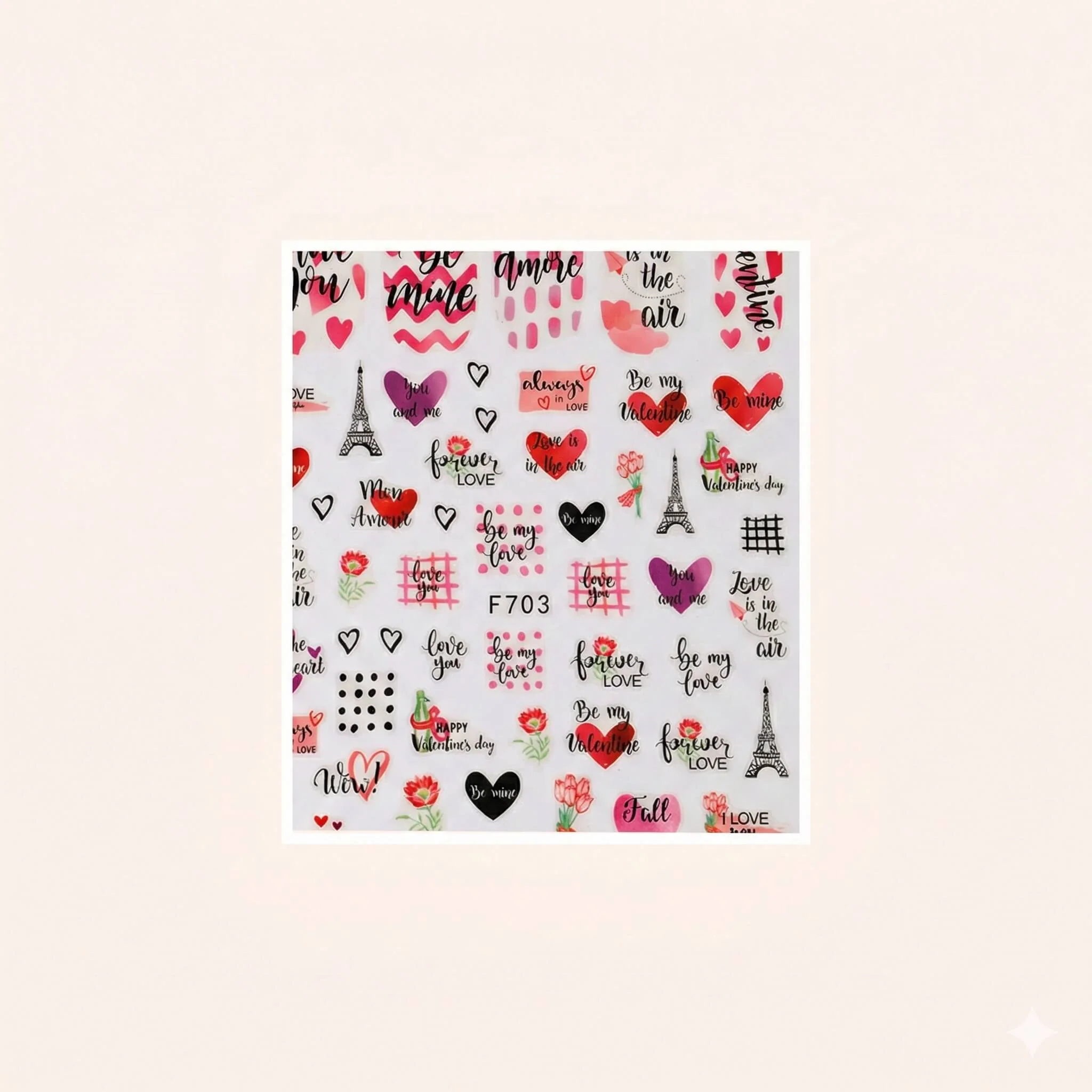 Nail Sticker Love Paris