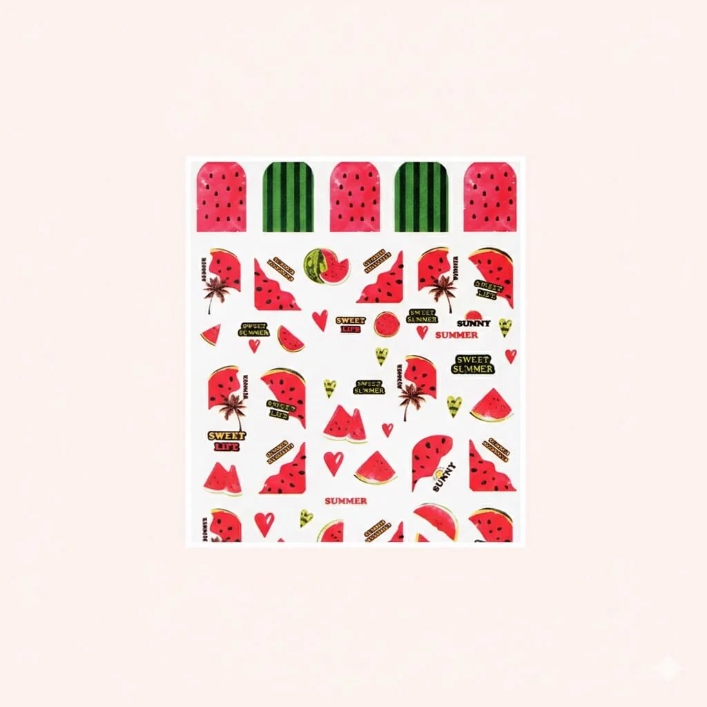 Nail Sticker Watermelon