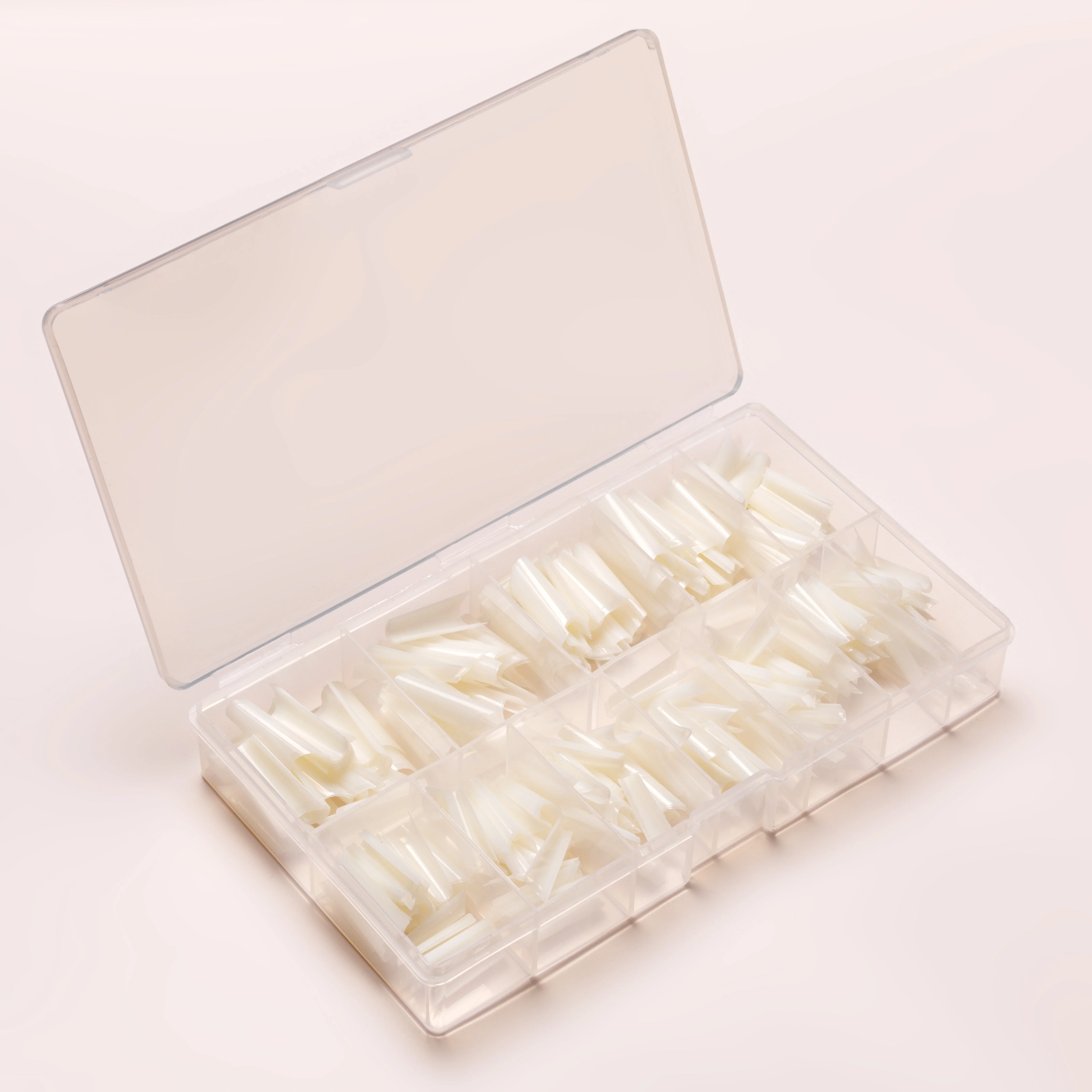 Nail Tips C-Curve Coffin natural 500 pcs - Image 3