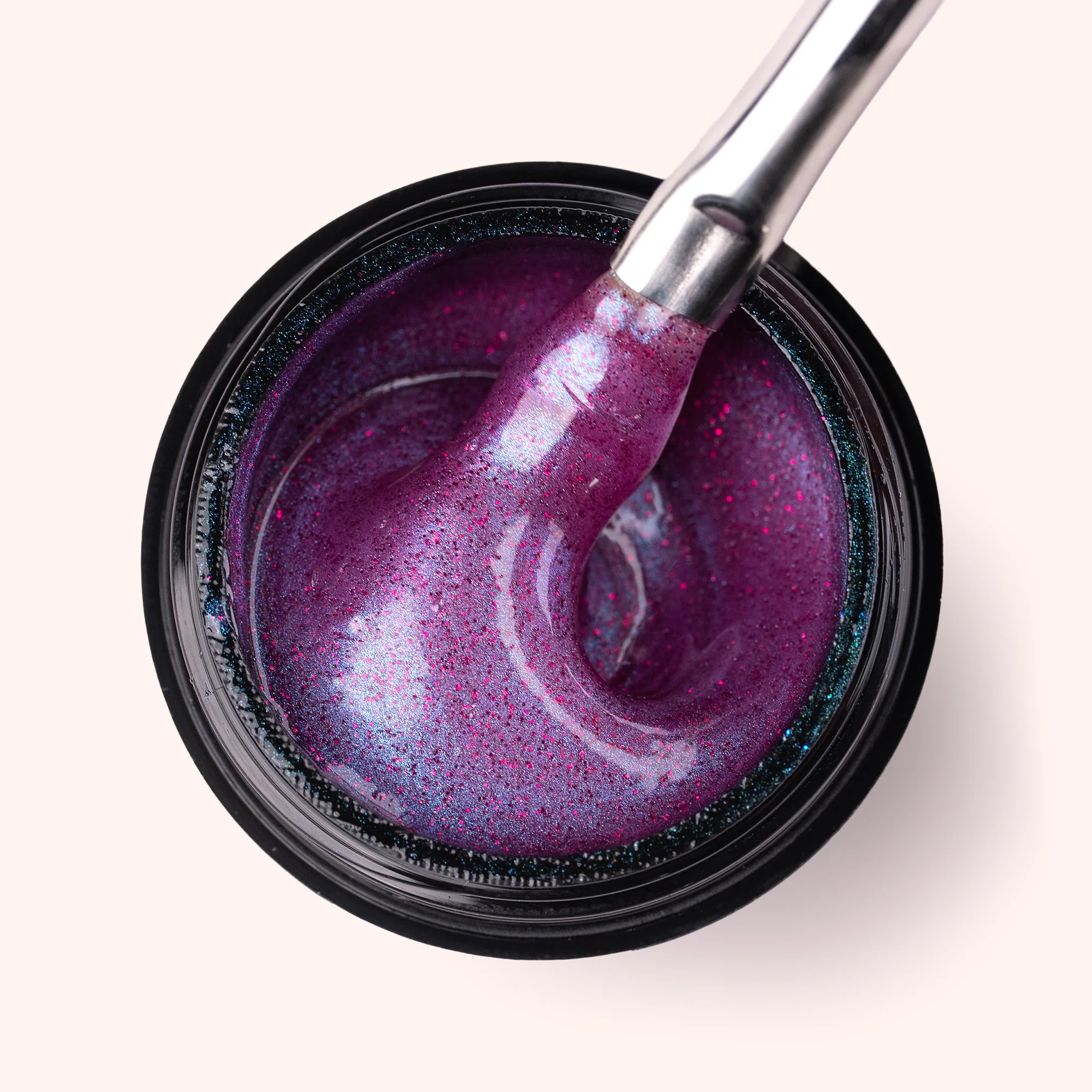 No File Builder Gel - sans Limage - Iridescent Wildberry - Image 2