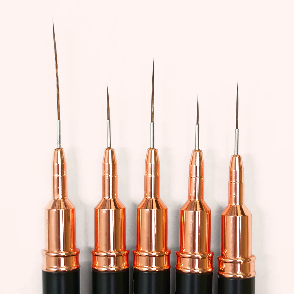 Premium Nail Art Brush Set 5 pièces - Image 2