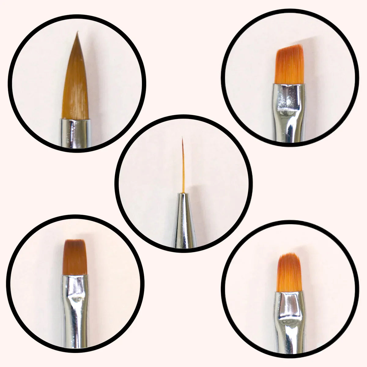 Premium Nail Brush Set 5 pièces - Image 3