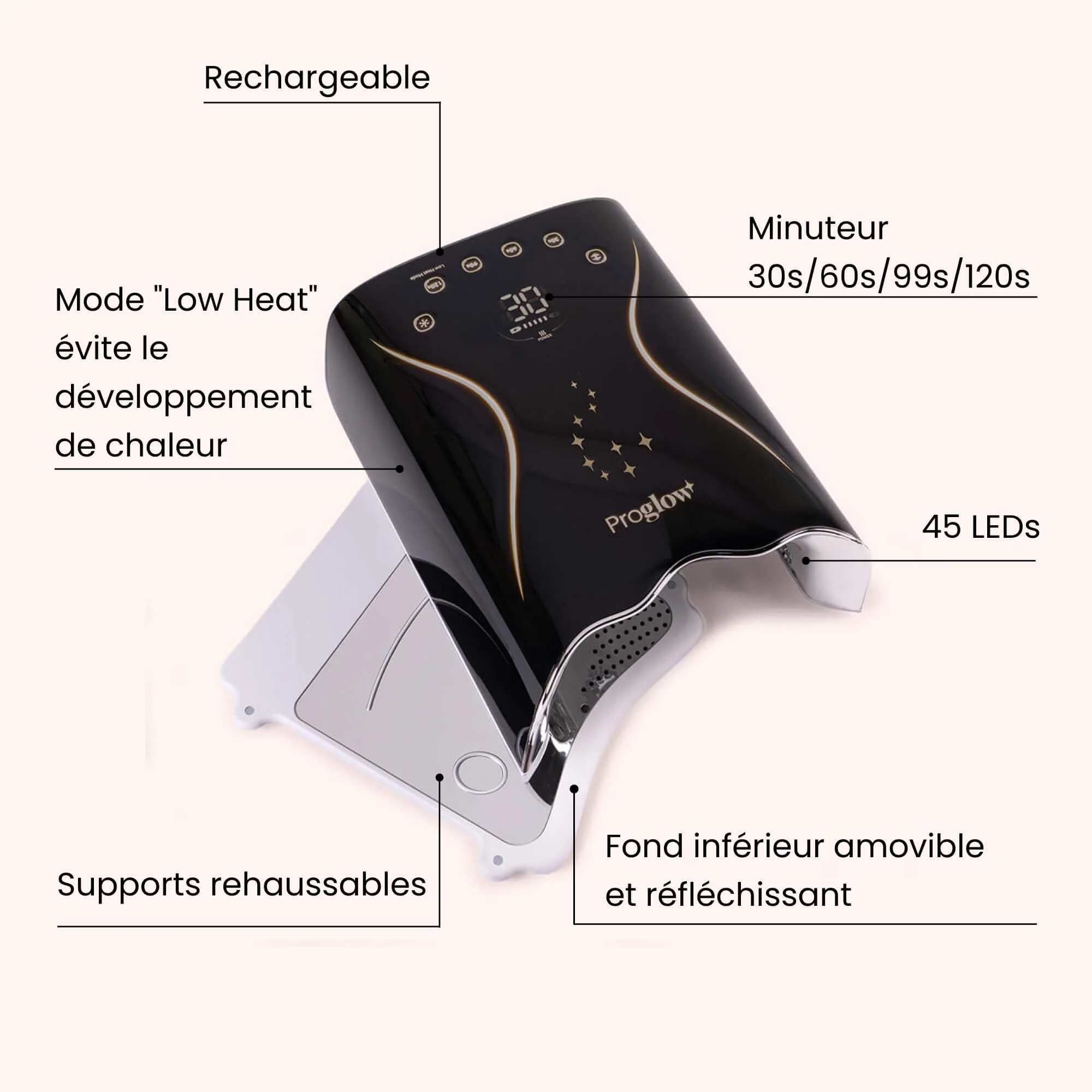 Premium Nail Lamp Black 60W - Image 5