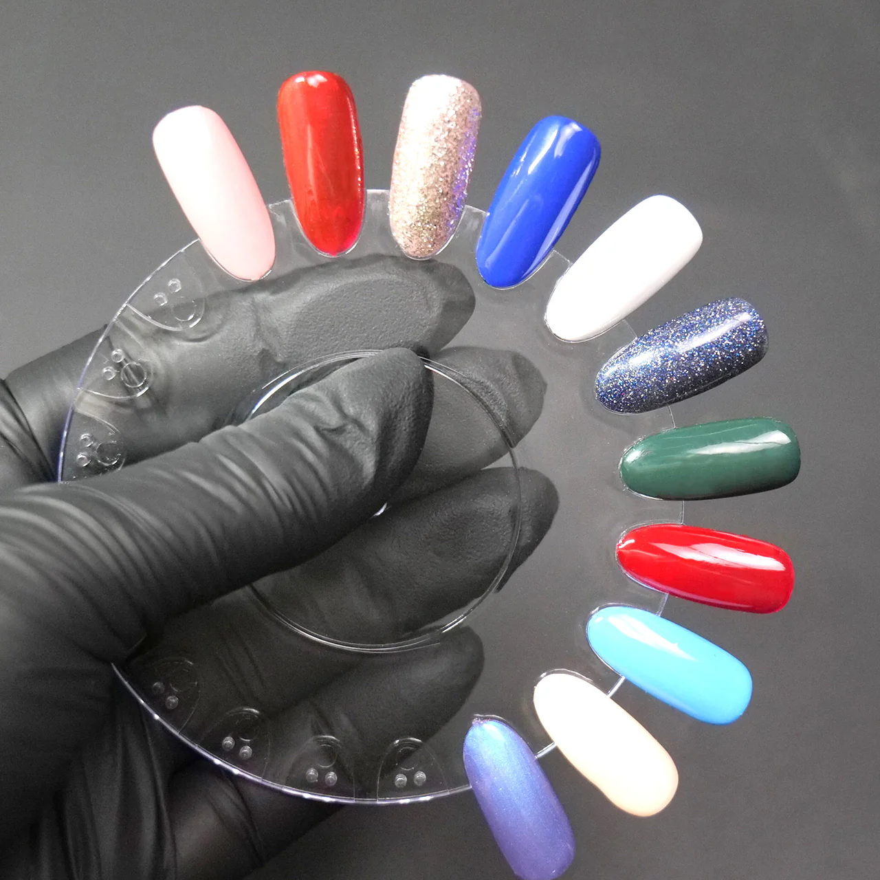 Nuancier-Ongles rond amovible