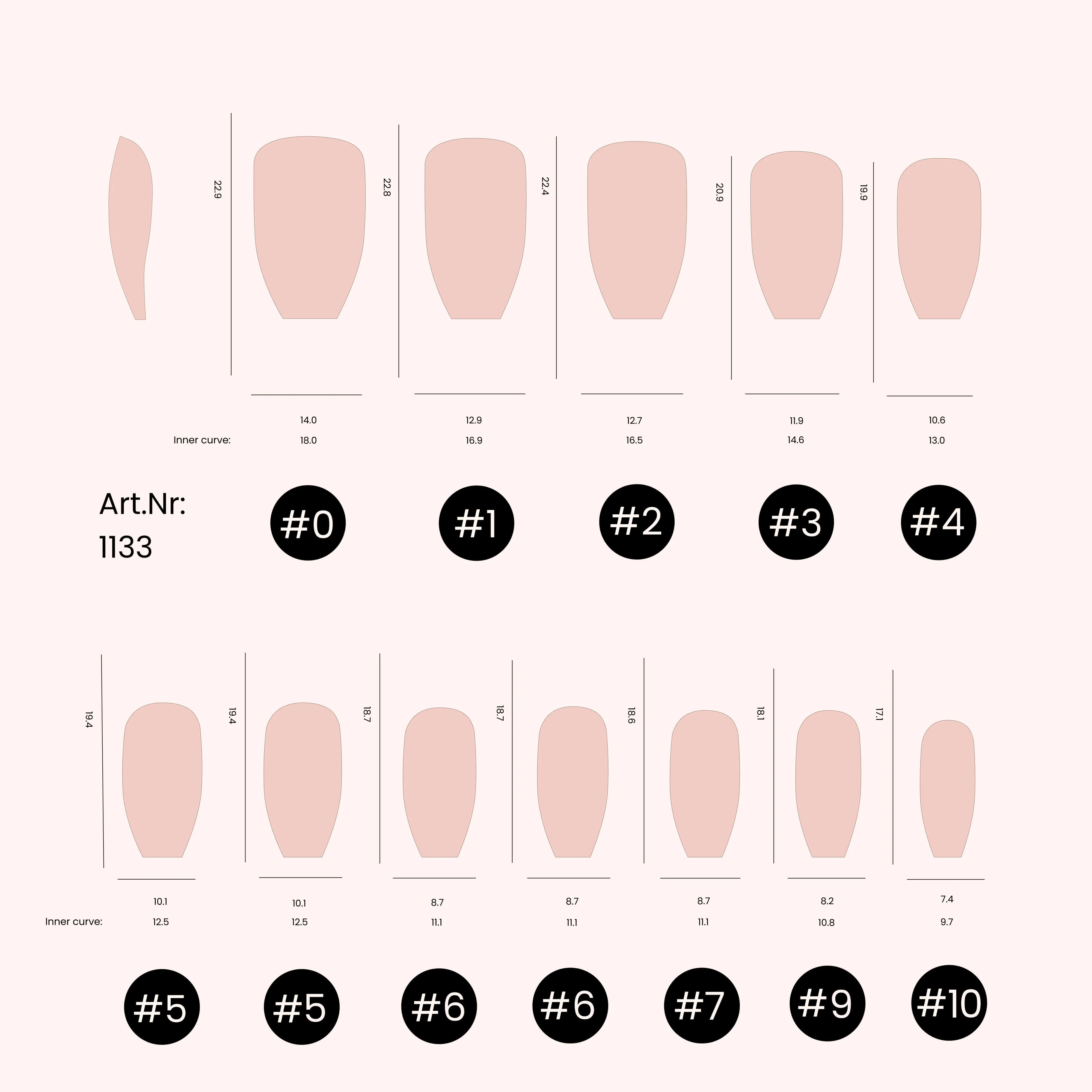 Soft Gel Nail Tips Ballerina Shape (pose américaine) 500 en coffret - Image 4