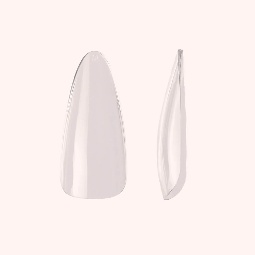 Soft Gel Nail Tips C-Curve Long Almond 600 - Image 2