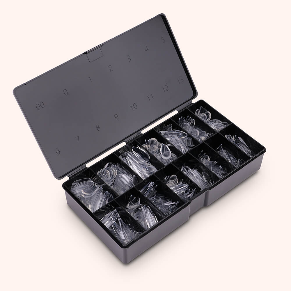 Soft Gel Nail Tips C-Curve Long Almond 600 - Image 4