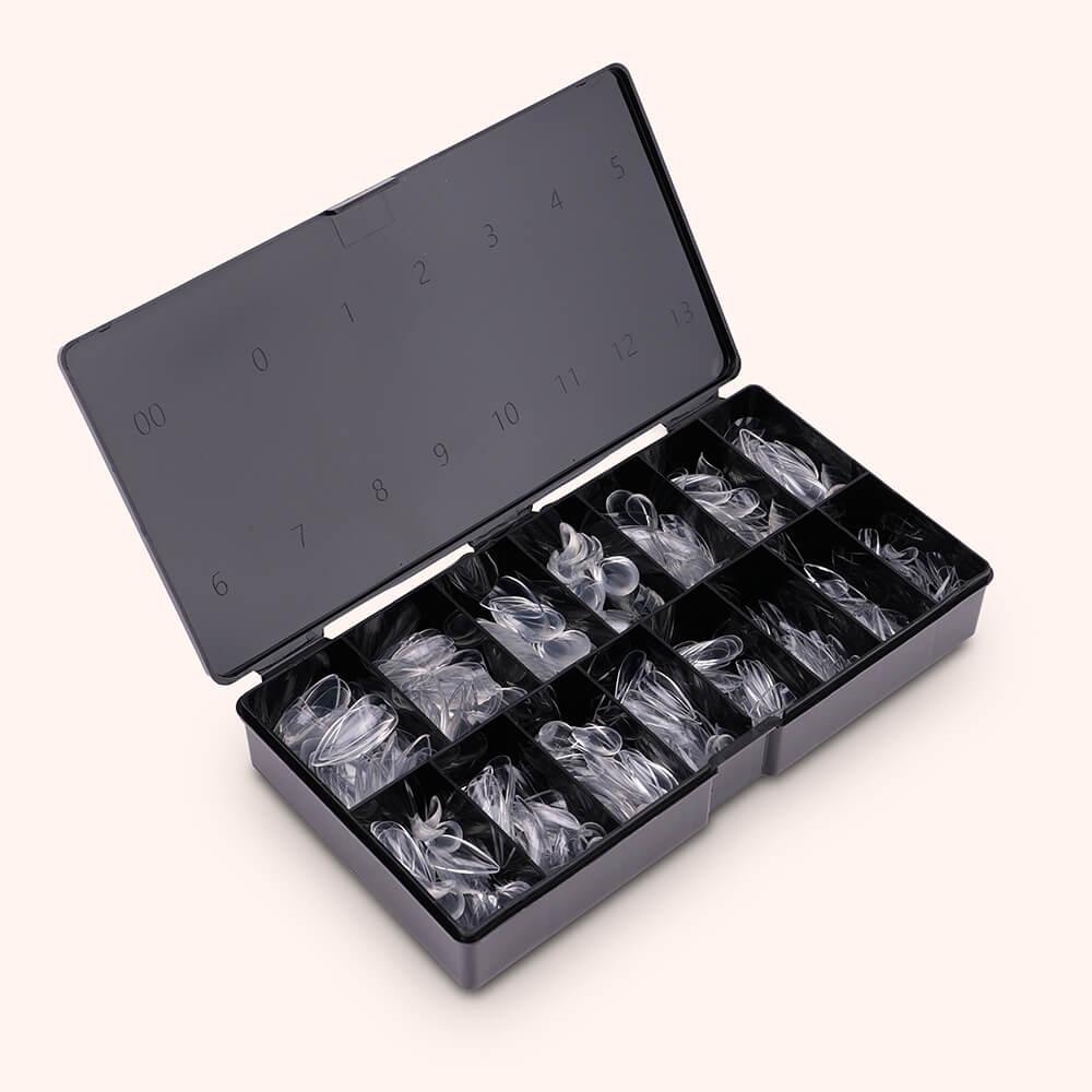 Soft Gel Nail Tips C-Curve Medium Stiletto 600 - Image 4