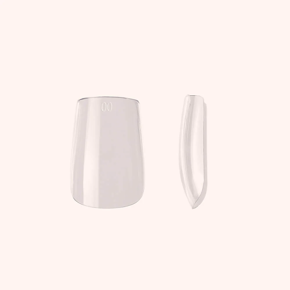 Soft Gel Nail Tips C-Curve Short Square 600 - Image 2