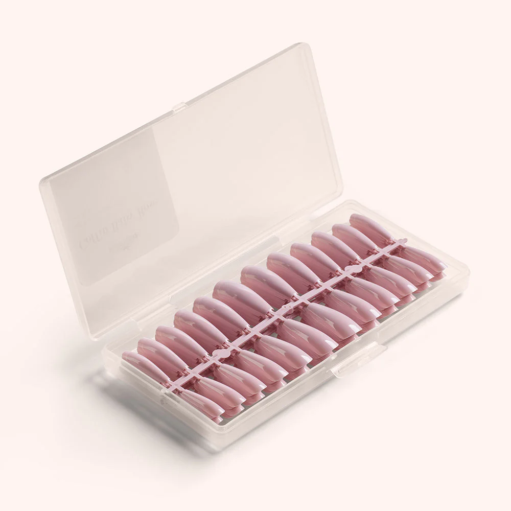Soft Gel Nail Tips Coffin Shape Baby Rose 120 en coffret - Image 3