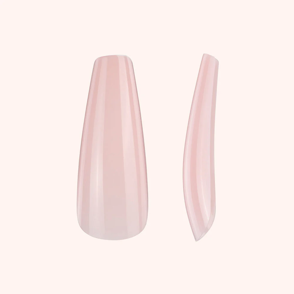 Soft Gel Nail Tips Coffin Shape Sweet Rose 120 en coffret - Image 2