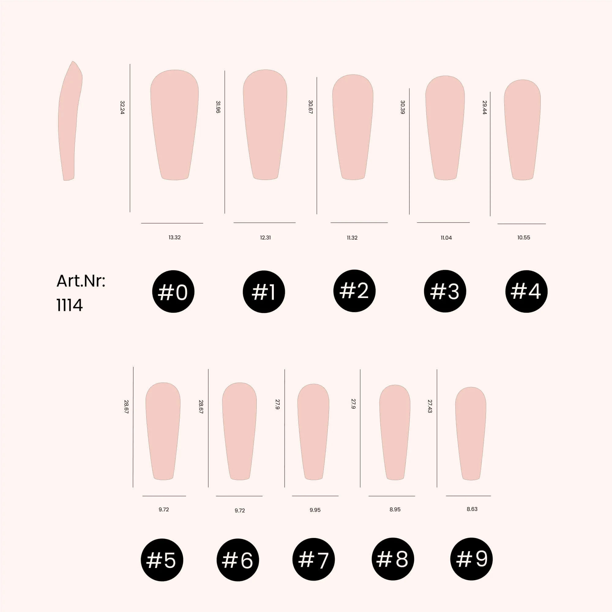 Soft Gel Nail Tips Coffin Shape (pose américaine) 500 en coffret - Image 4