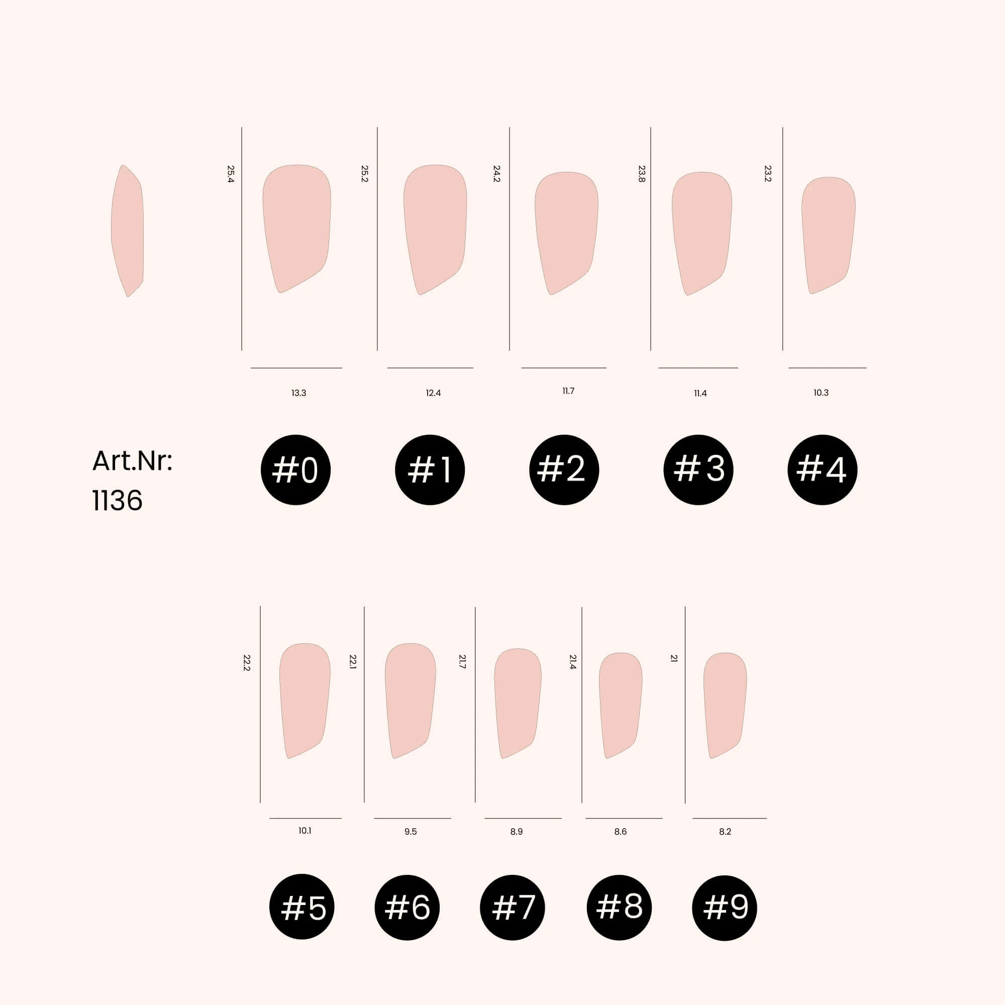Soft Gel Nail Tips Lipstick Shape 500 en coffret - Image 4