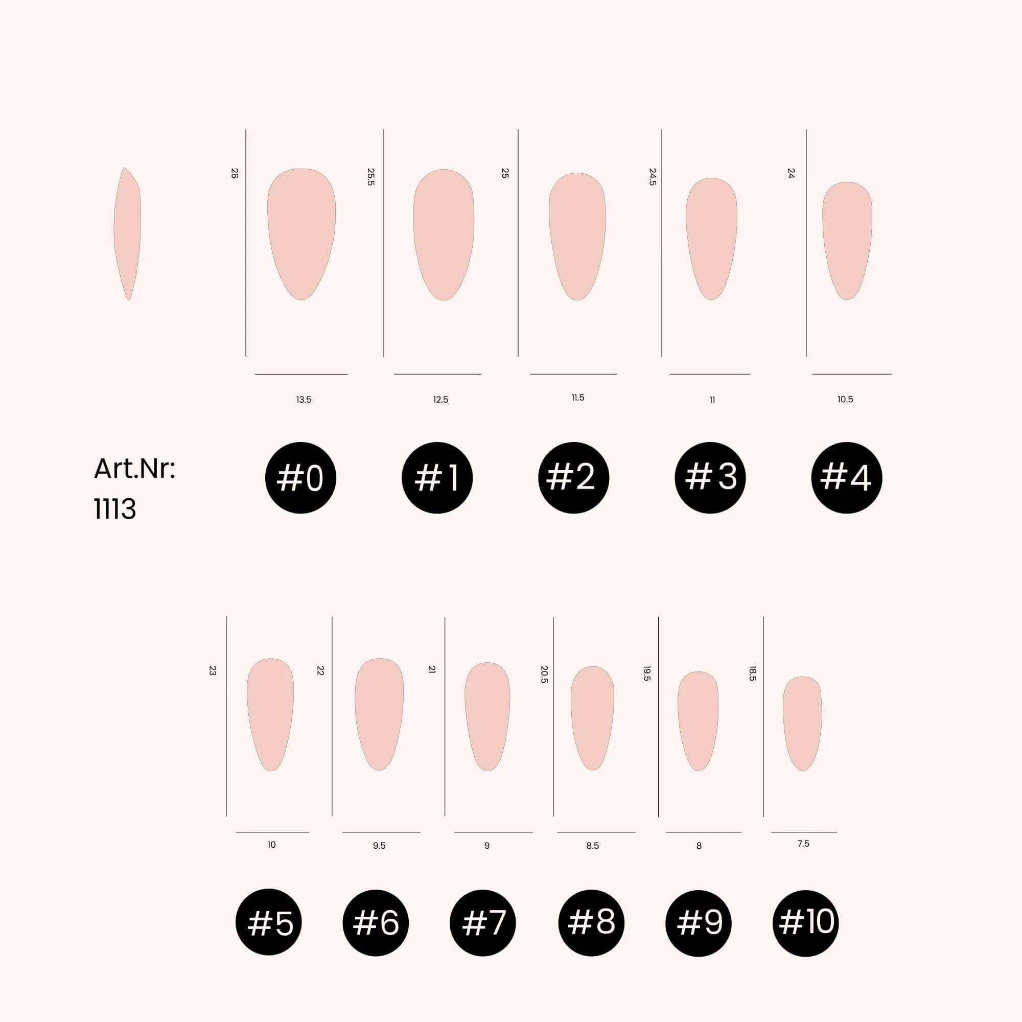 Soft Gel Nail Tips Long Almond Shape (pose américaine) 500 en coffret - Image 3