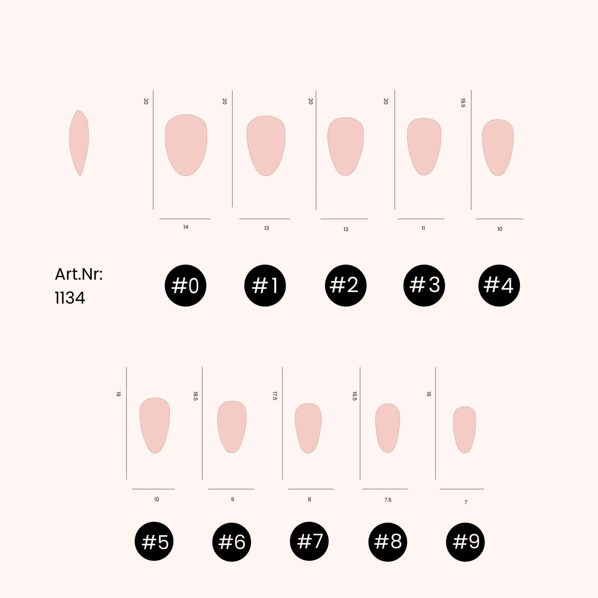 Soft Gel Nail Tips Rounded Almond Shape (pose américaine) 500 en coffret - Image 4