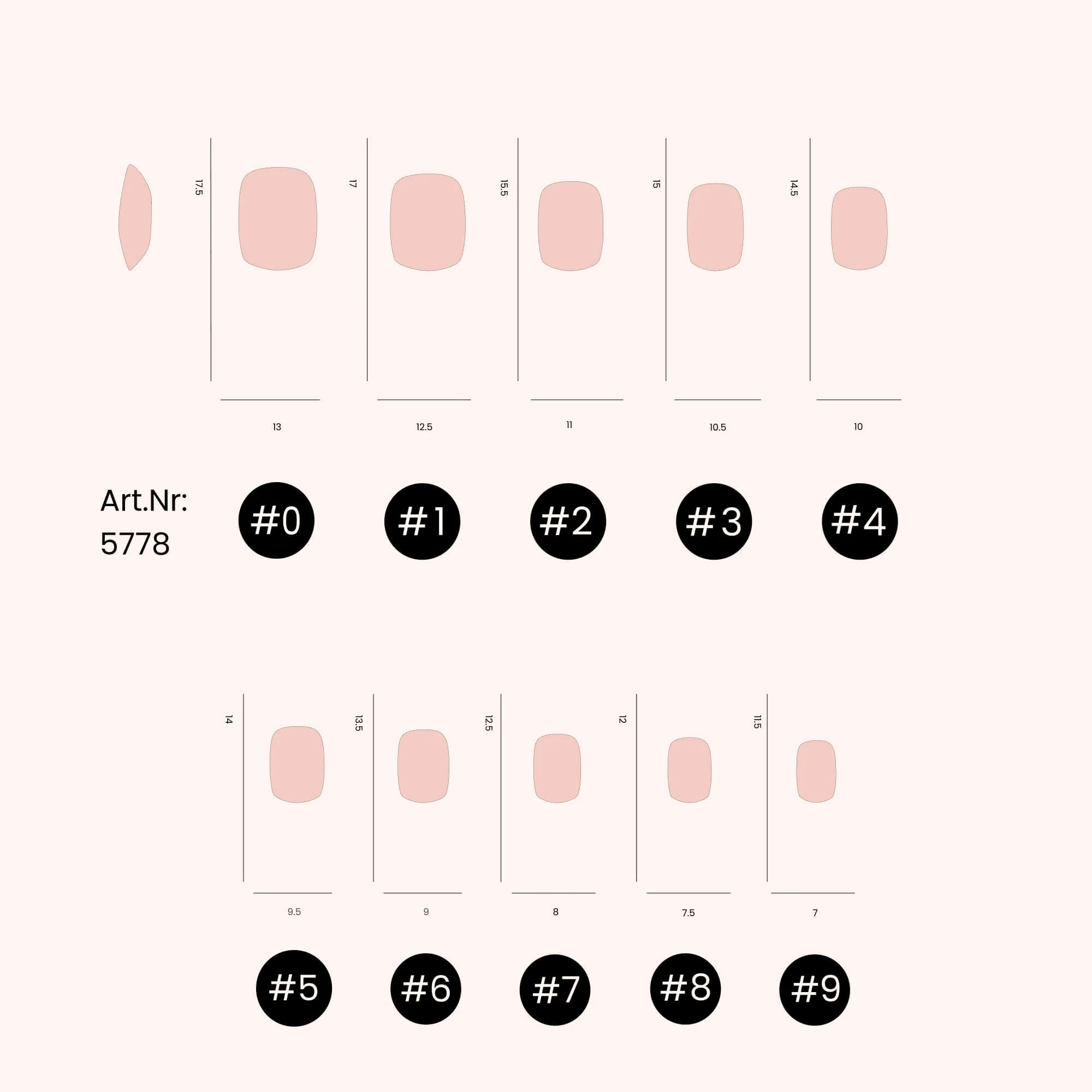 Soft Gel Nail Tips Short Rounded Square Shape 500 en coffret - Image 4