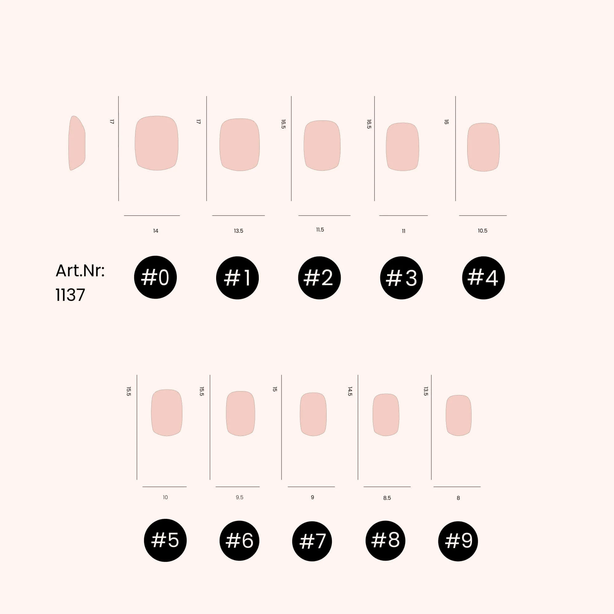 Soft Gel Nail Tips Short Square Shape 500 en coffret - Image 4