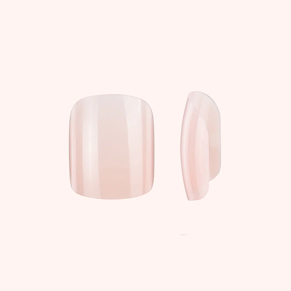 Soft Gel Nail Tips Short Square Shape Sweet Rose 120 en coffret - Image 2