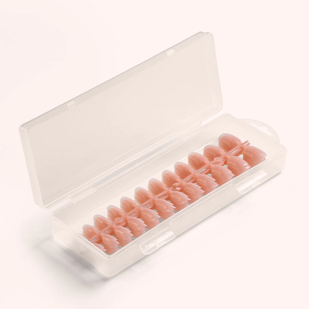 Soft Gel Nail Tips Short Square Shape Sweet Rose 120 en coffret - Image 3