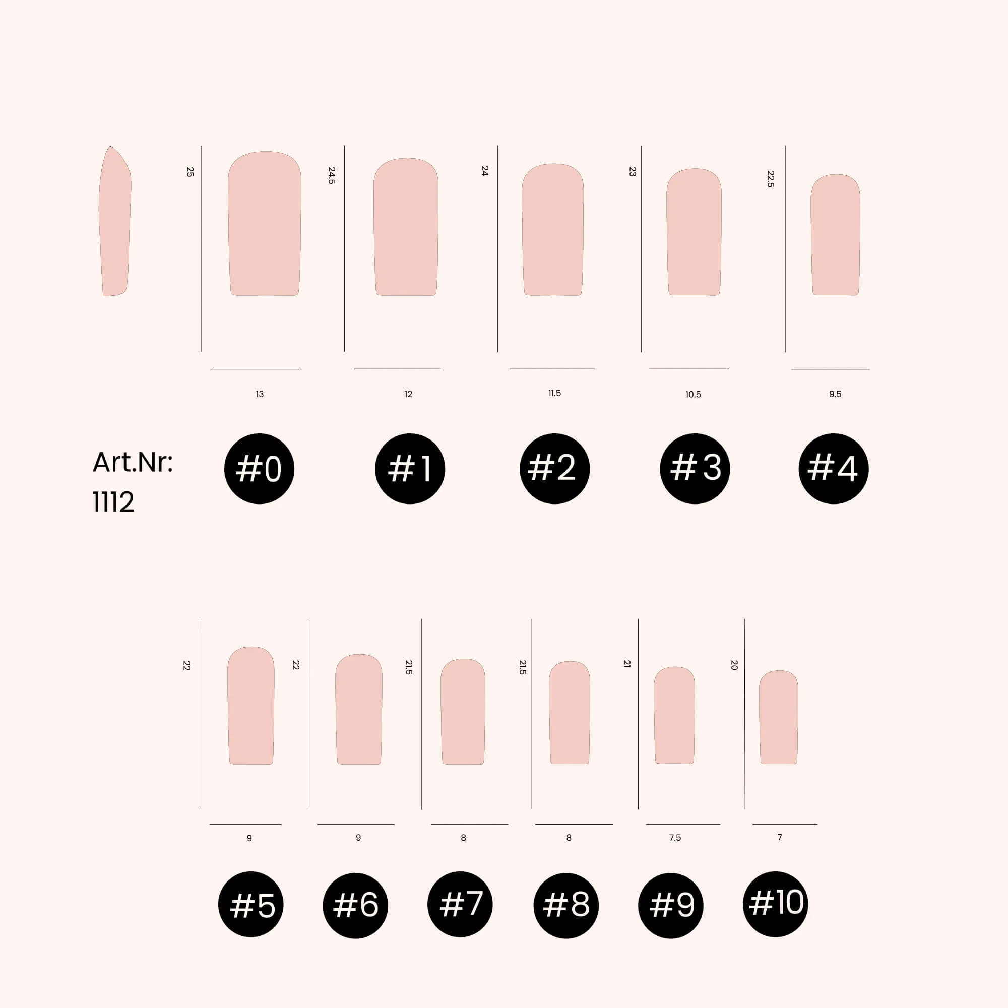 Soft Gel Nail Tips Square Shape (pose américaine) 500 en coffret - Image 4