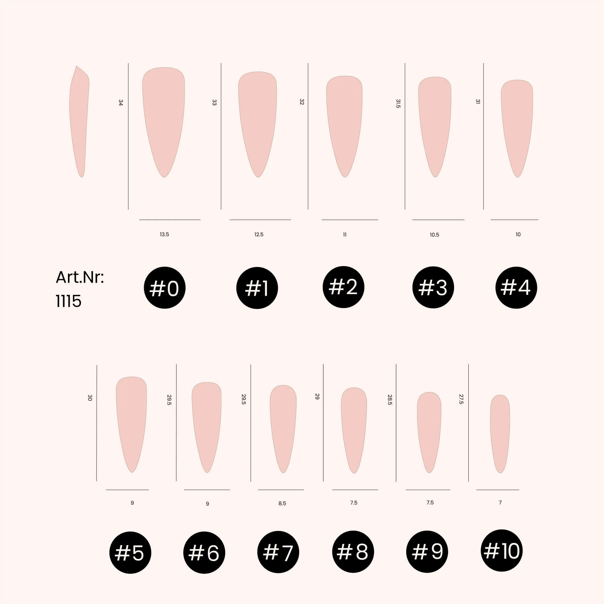 Soft Gel Nail Tips Stiletto Shape (pose américaine) 500 en coffret - Image 4